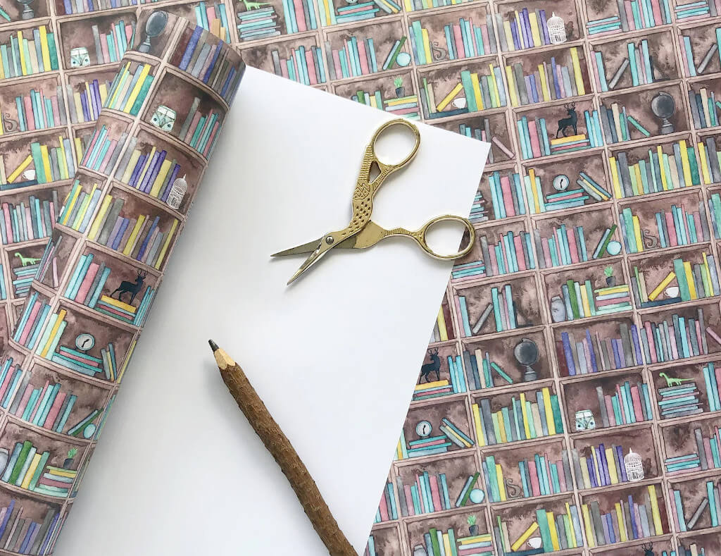 13 Best Book Wrapping Paper Designs - Bona Fide Bookworm